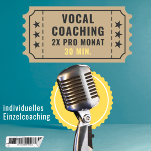 Vocal Coaching 2x 30 min. pro Monat